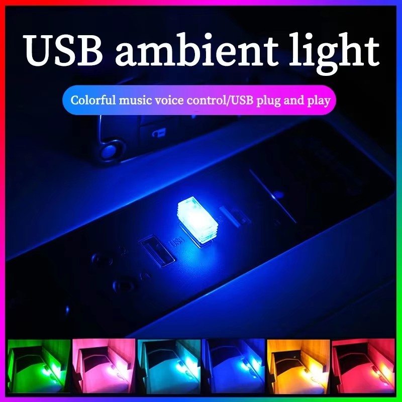 Electronics Gadgets And Accessories - 1/4 stuks Mini USB LED Autolampje