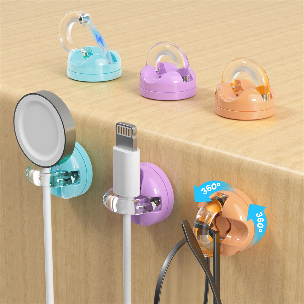 Magnetic Charging Cable - 6-delige magnetische datakabel organizer, draaibare bureauhouder
