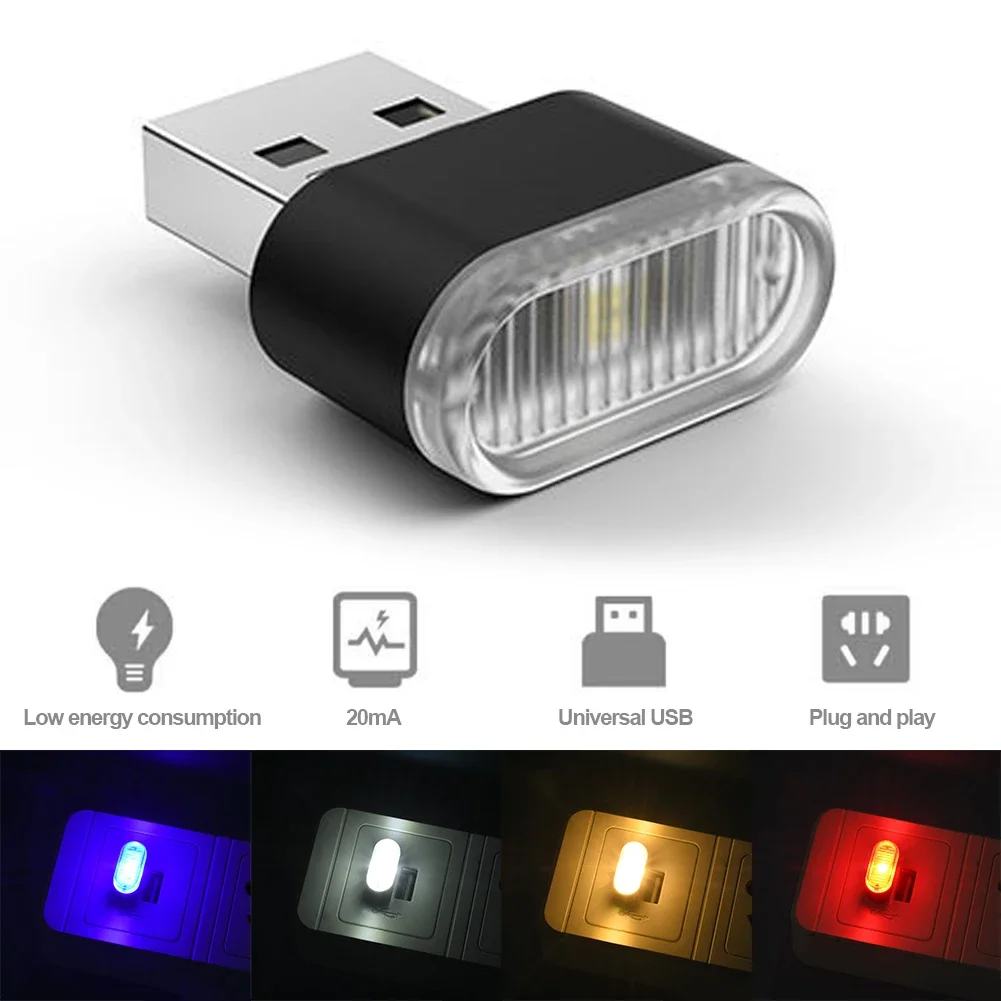 Electronics Gadgets And Accessories - USB Auto Kleurrijk Licht Auto-accessoires Autolicht