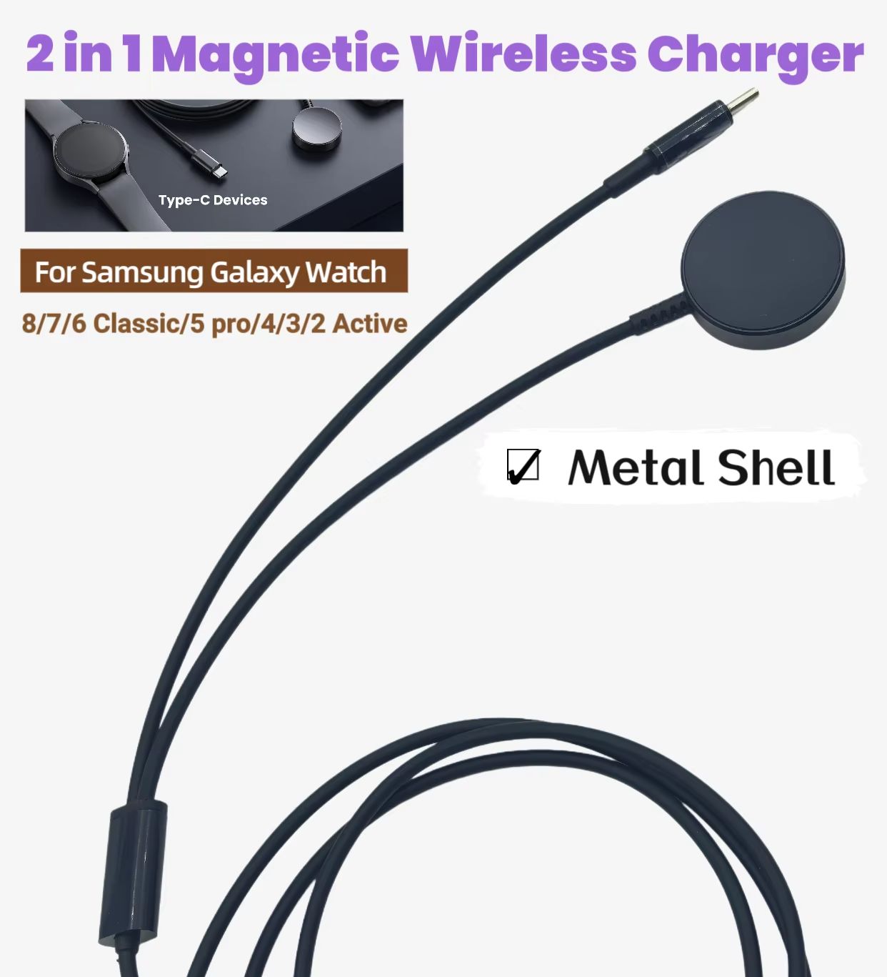 Type-C 2-in-1 magnetische draa - Magnetic Charging Cable recensie en prijs