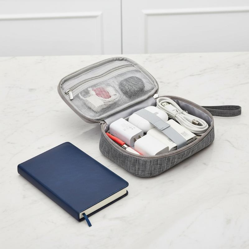 Dubbellaagse kabelopbergtas vo - Electronics Gadgets And Accessories recensie en prijs