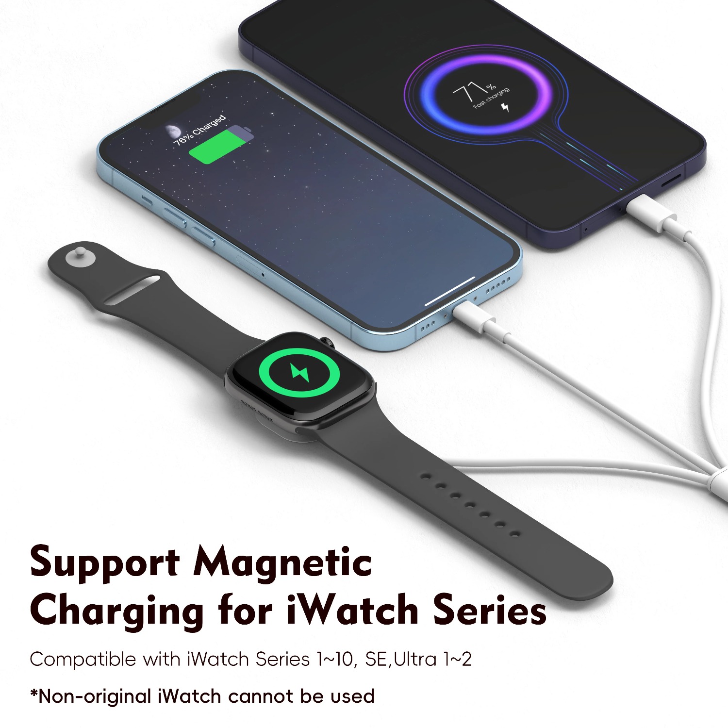 3-in-1 Magnetische Horloge-opl - Magnetic Charging Cable recensie en prijs