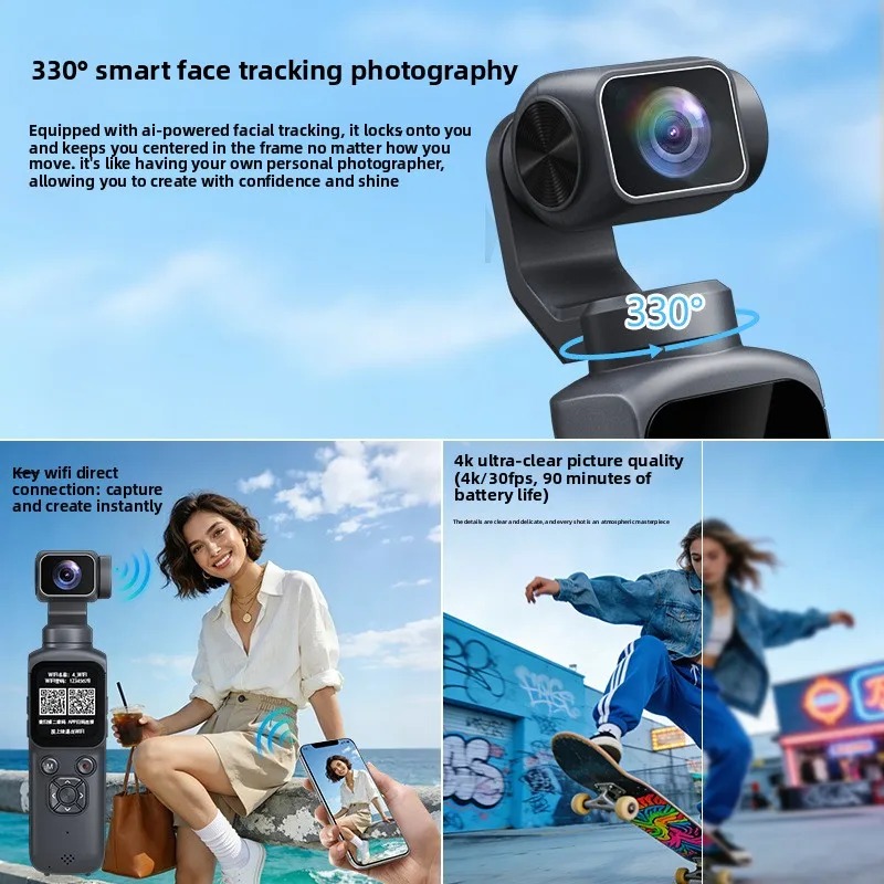 4K HJD05 Pocket 3 Camera met 3 - Action Camera 4K recensie en prijs
